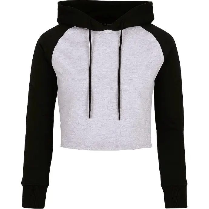 Cropped Two Tone Hoodie
