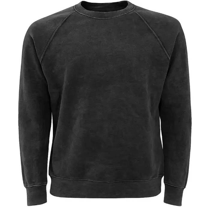Washed Sweatshirt with Raglan Sleeves
