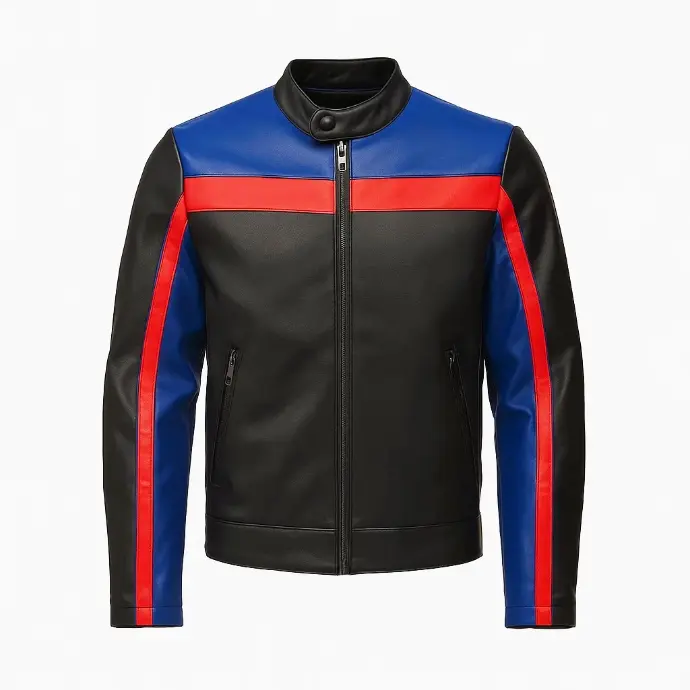 Two Tone Leather Jacket