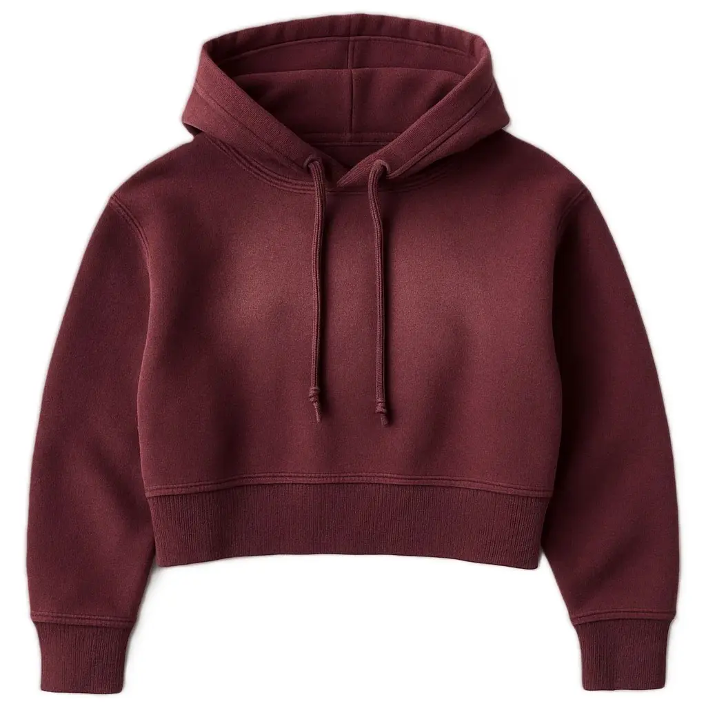 Washed Cropped Hoodie