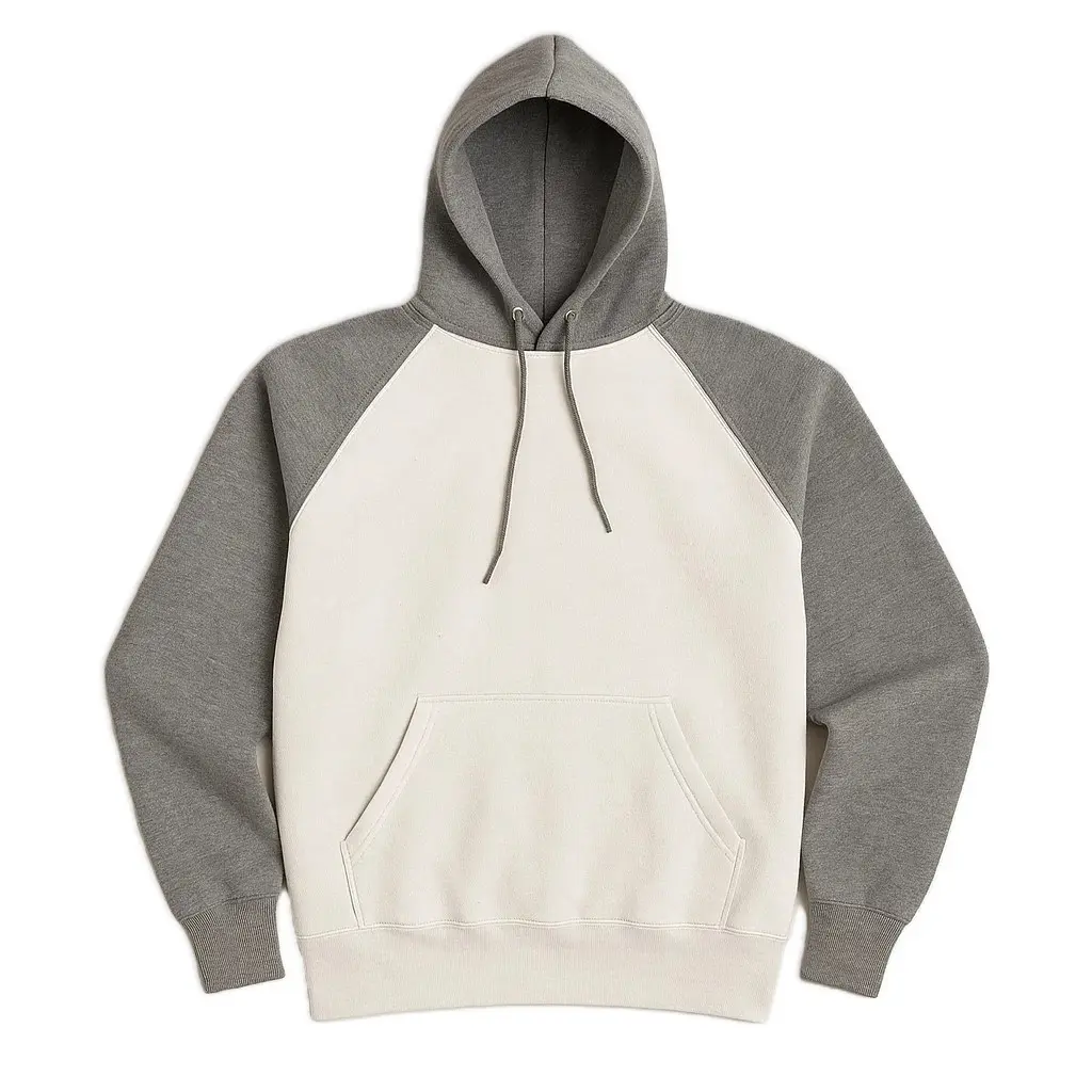 Two-tone Raglan Sleeves Hoodie