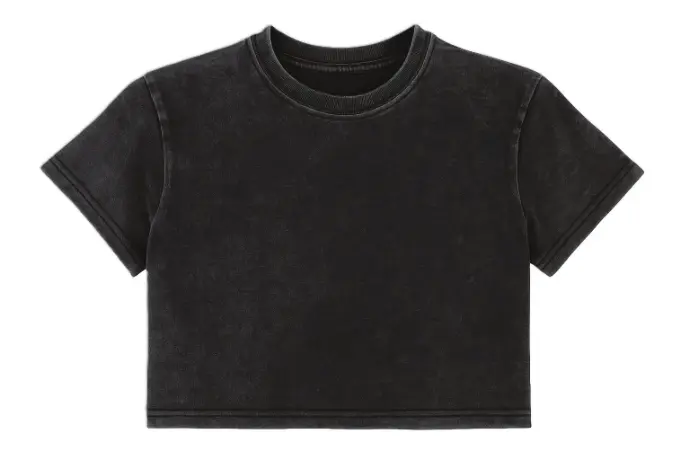 Cropped Washed Tee