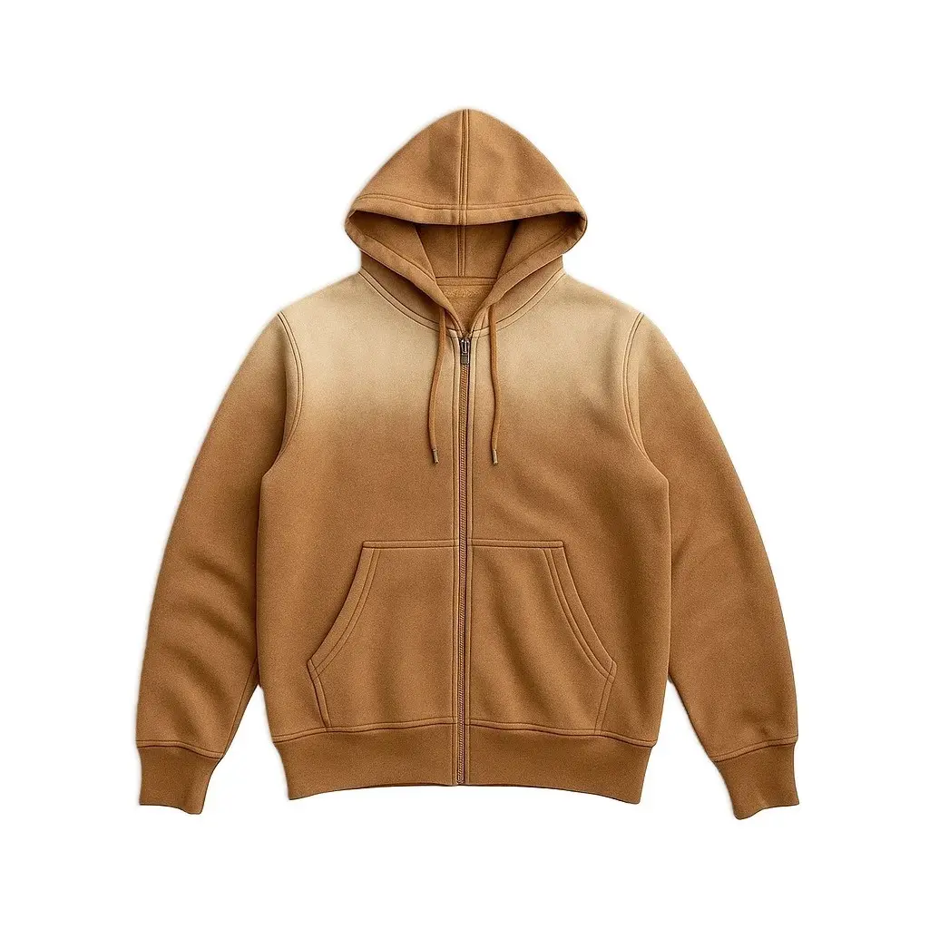 Sun-Faded Zip-Up Hoodie