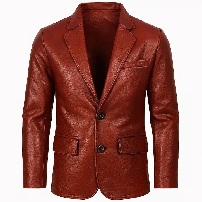 Leather Blazer Jacket – Customizable Classic Outerwear