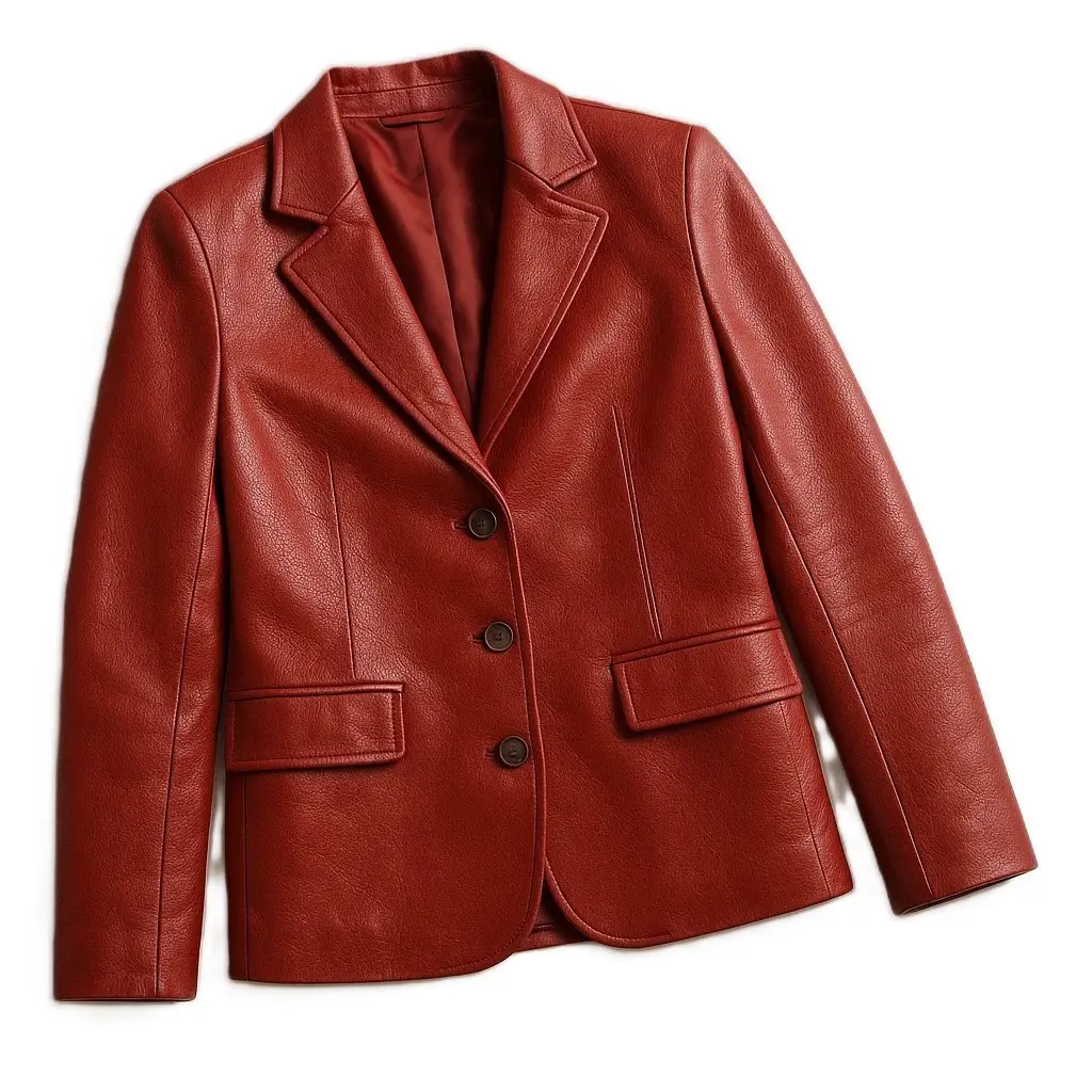 Leather Blazer Jacket – Customizable Classic Outerwear