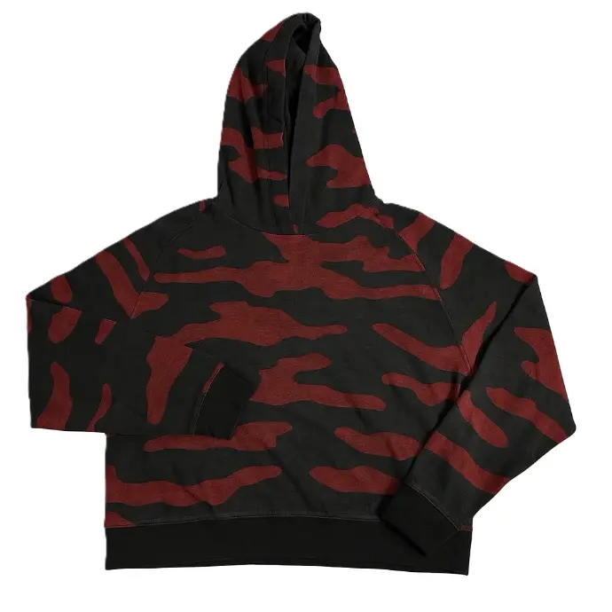 #BGC101 Burgundy Camo Hoodie