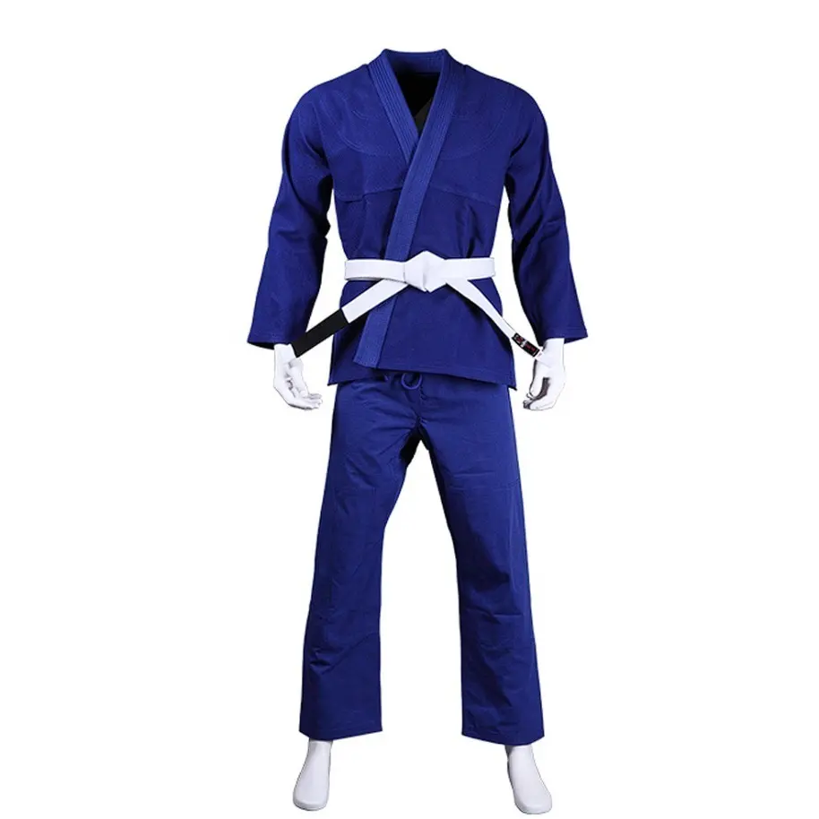 Blue Brazilian Jiu-Jitsu Gi with White Belt