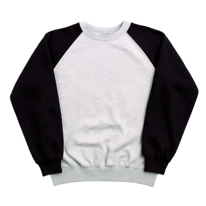 Colorblock Crewneck Sweatshirt – Grey & Black