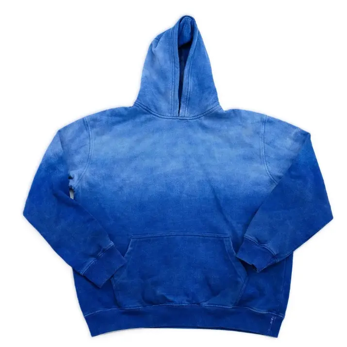 Acid Washed Hoodie (Blue)