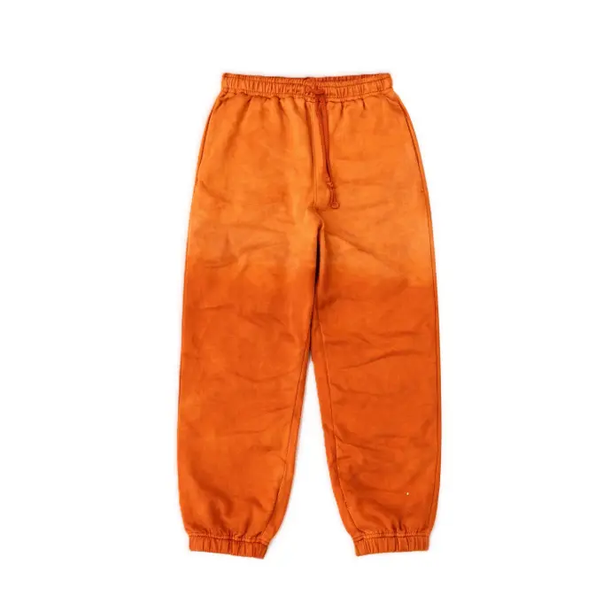 Acid-Washed Joggers (Orange)