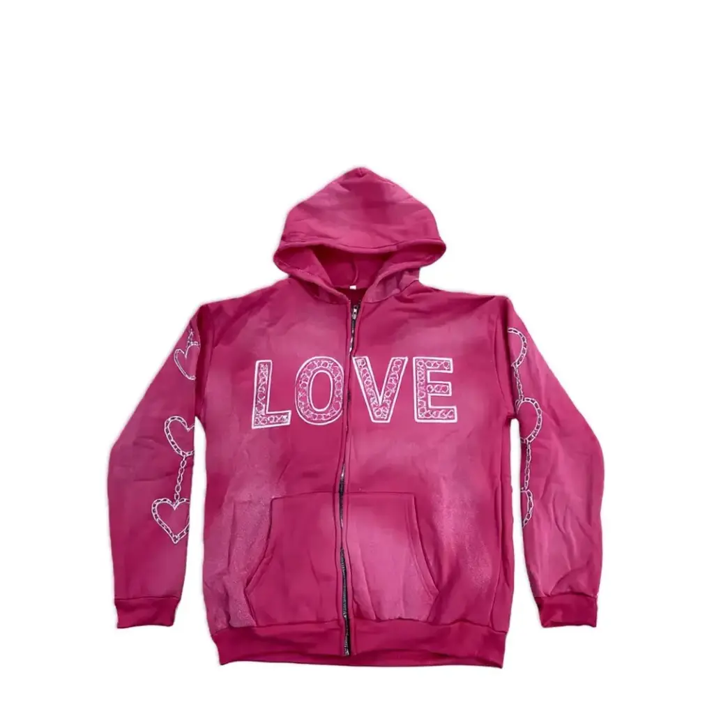 Custom Sun Faded Zip-up Hoodie