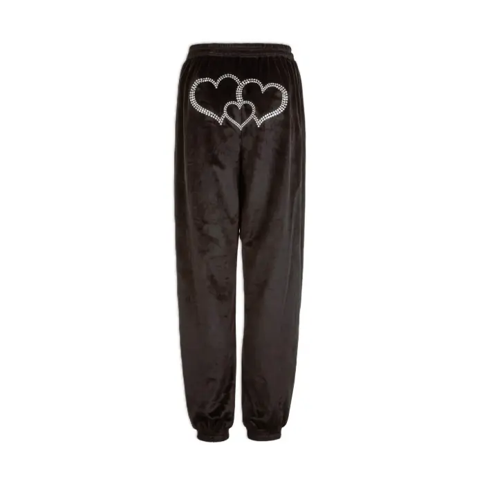 Custom Rhinestone Joggers - Black
