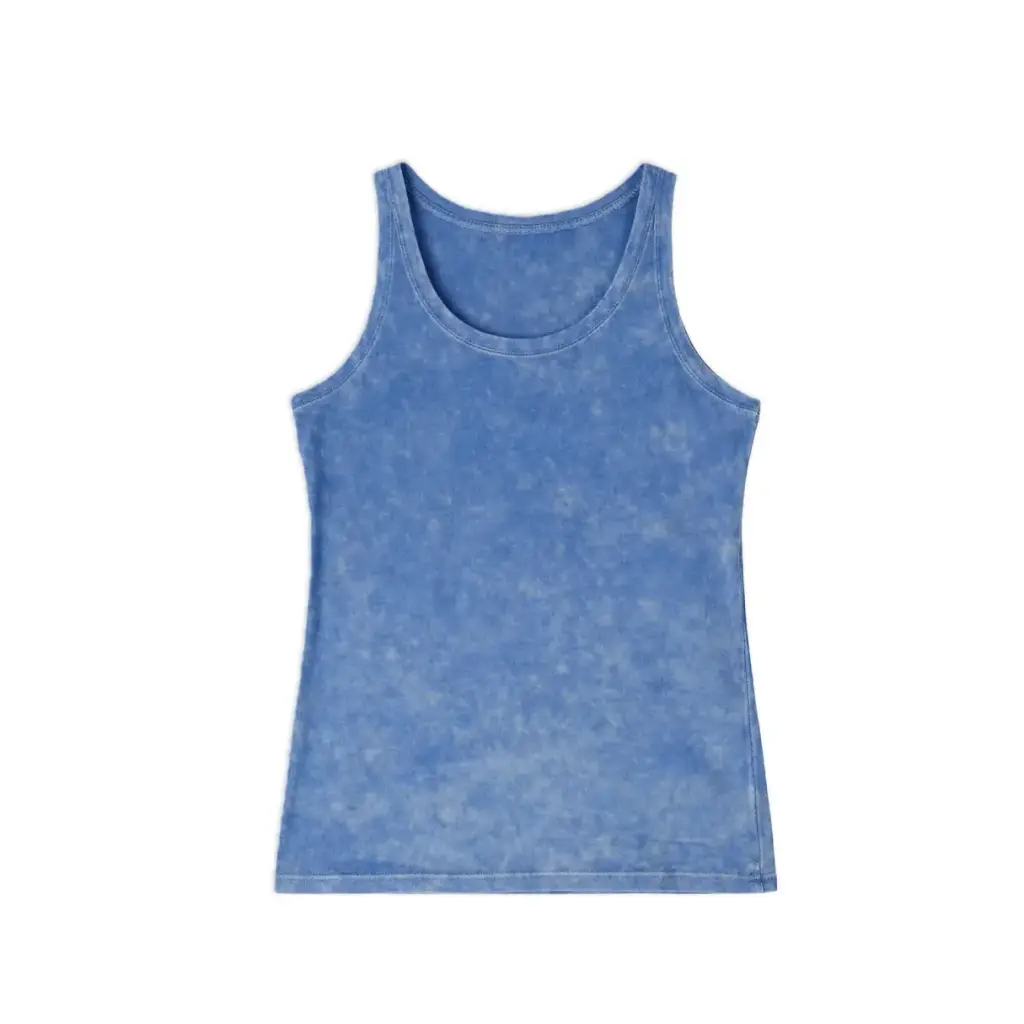 Vintage Washed Blue Cotton Tank Top