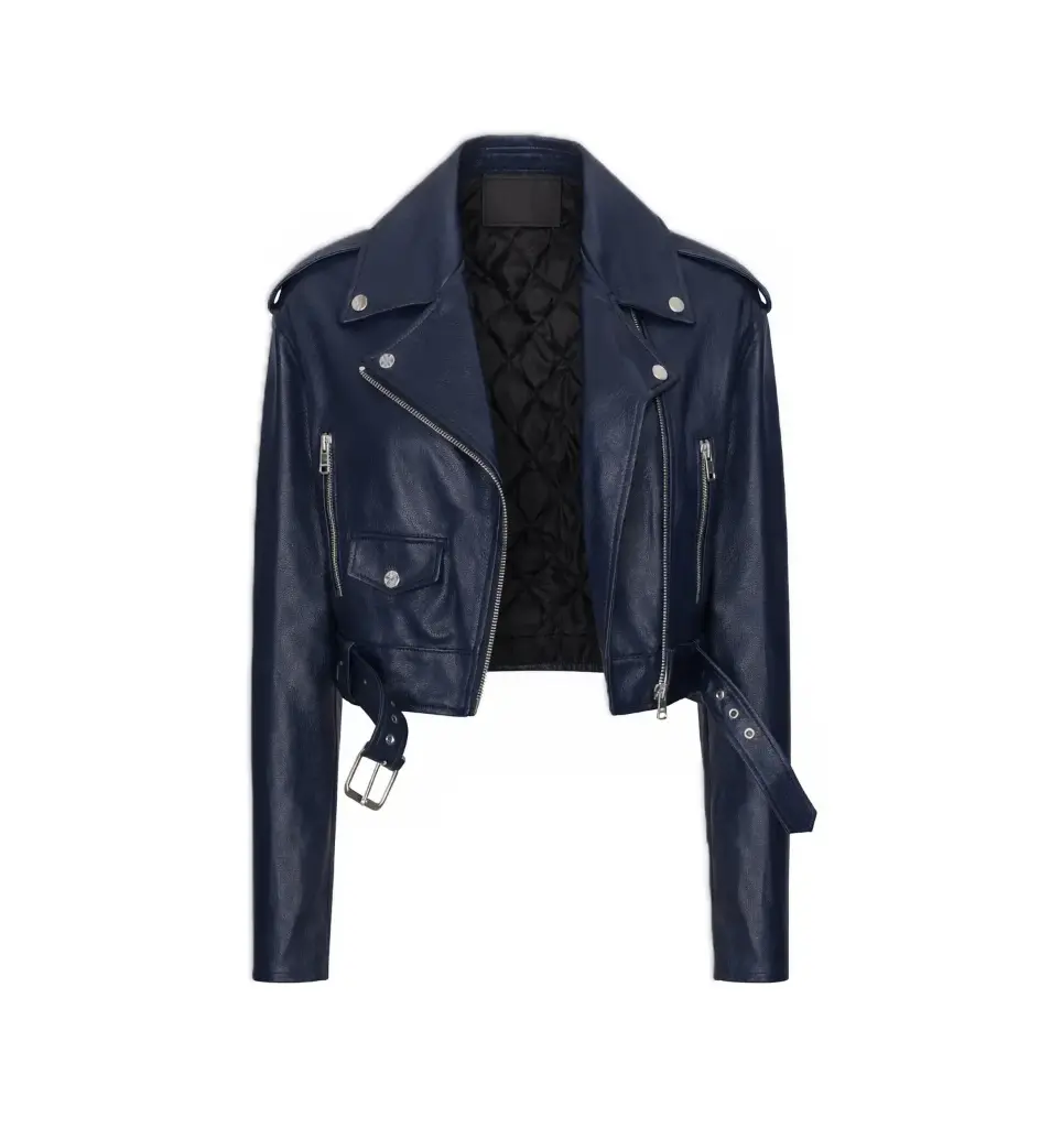 Women’s Cropped Biker Jacket