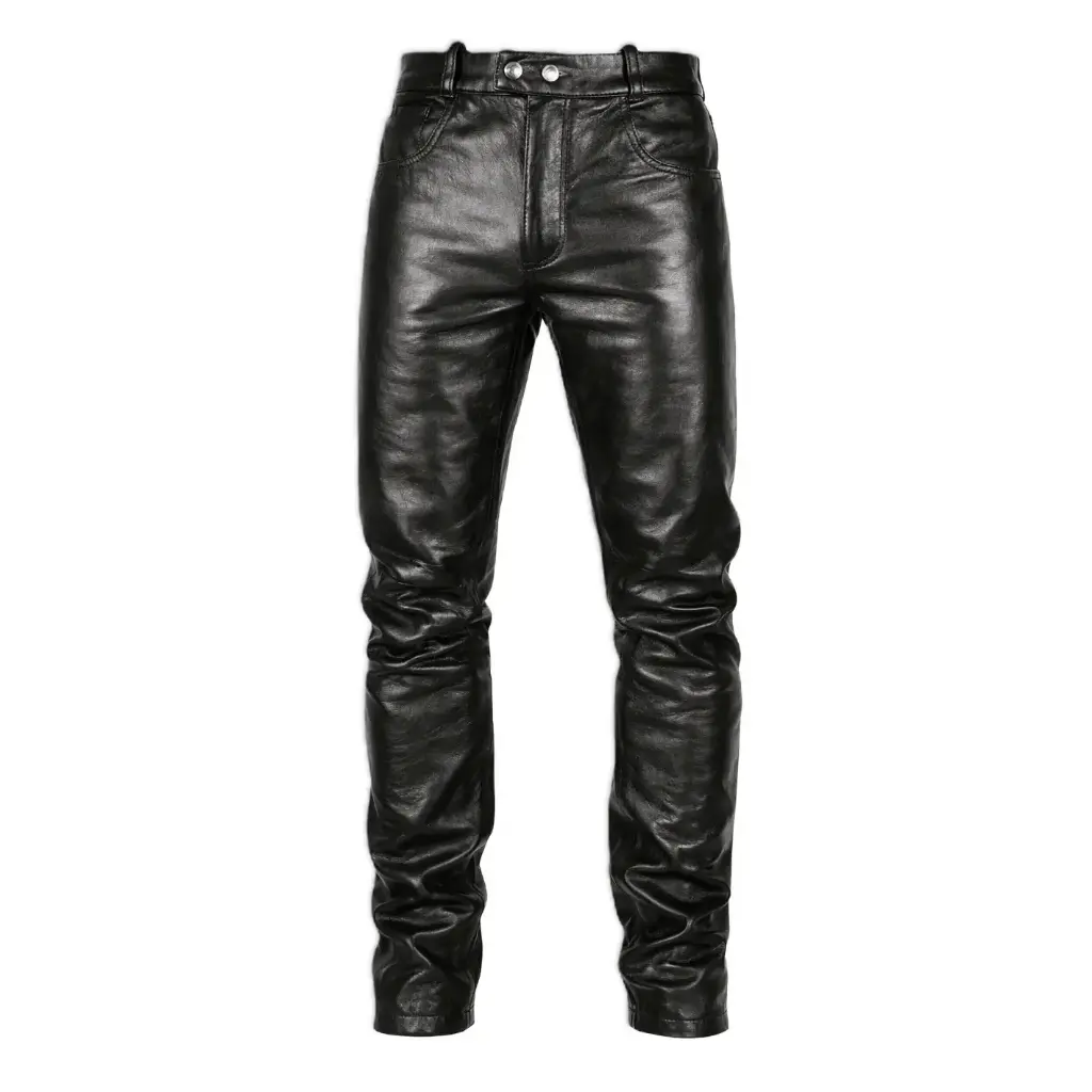 Men’s Leather Biker Pants