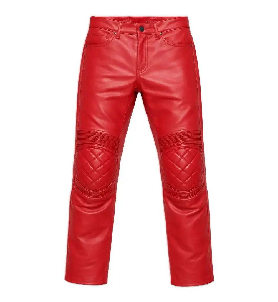 Racing Style Leather Pants