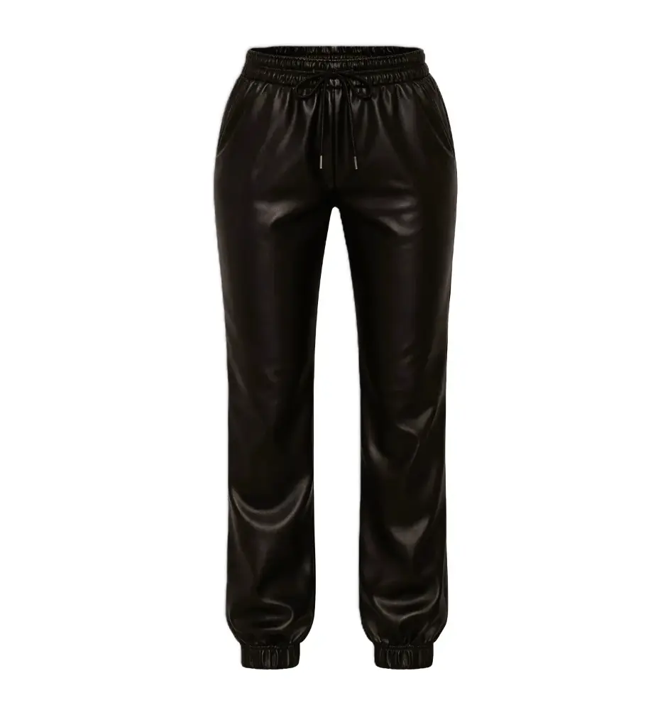 Leather Jogger Pants
