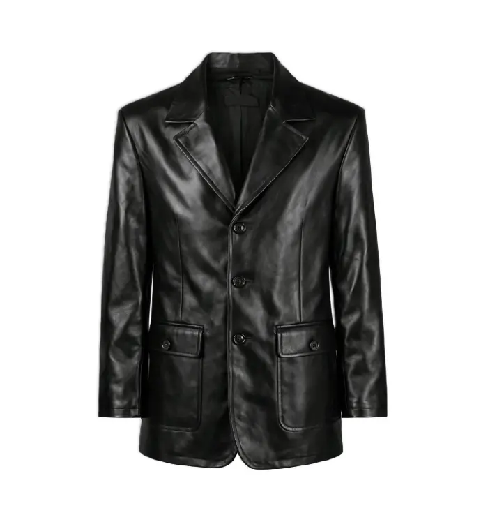 Leather Blazer Jacket