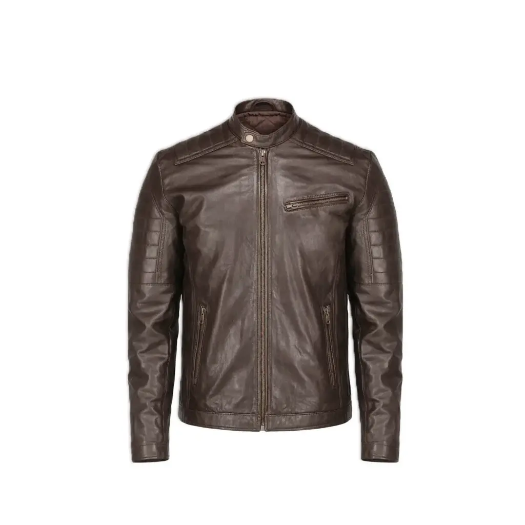 Café Racer Leather Jacket