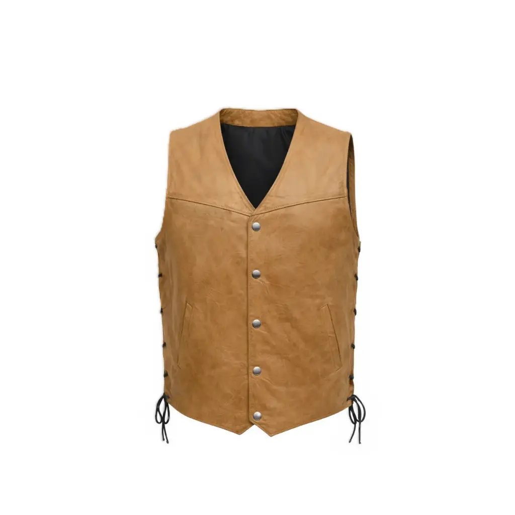 Brown Leather Vest