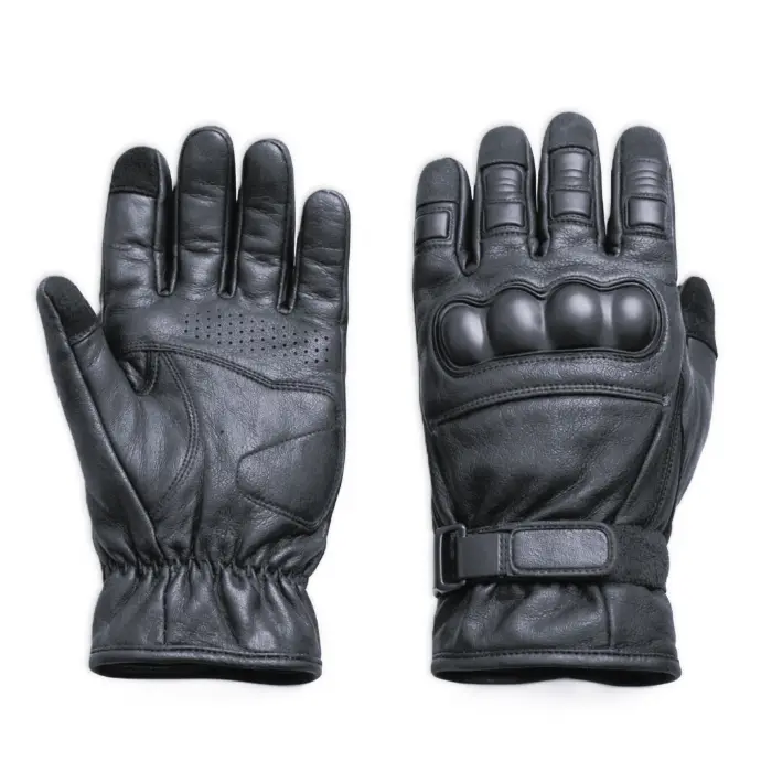 Protective Leather Motorcycle Gloves
