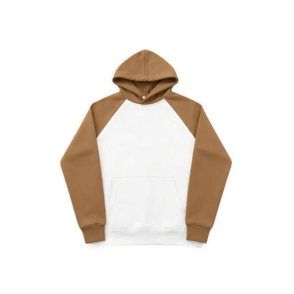 Two-Tone Raglan Pullover Hoodie