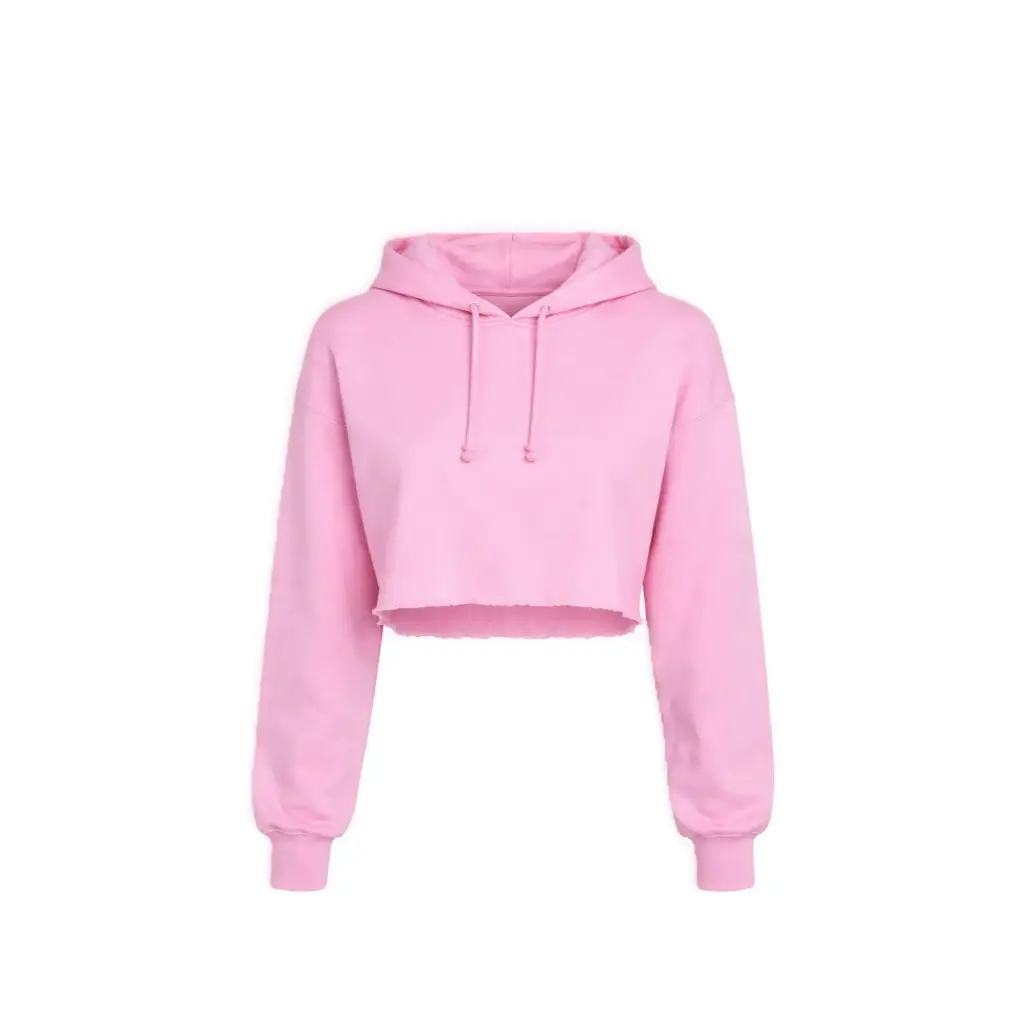 Cropped Pullover Hoodie