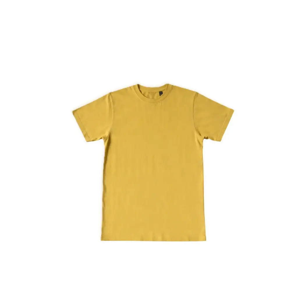 Essential Round Neck Blank Tee (Mustard Yellow)