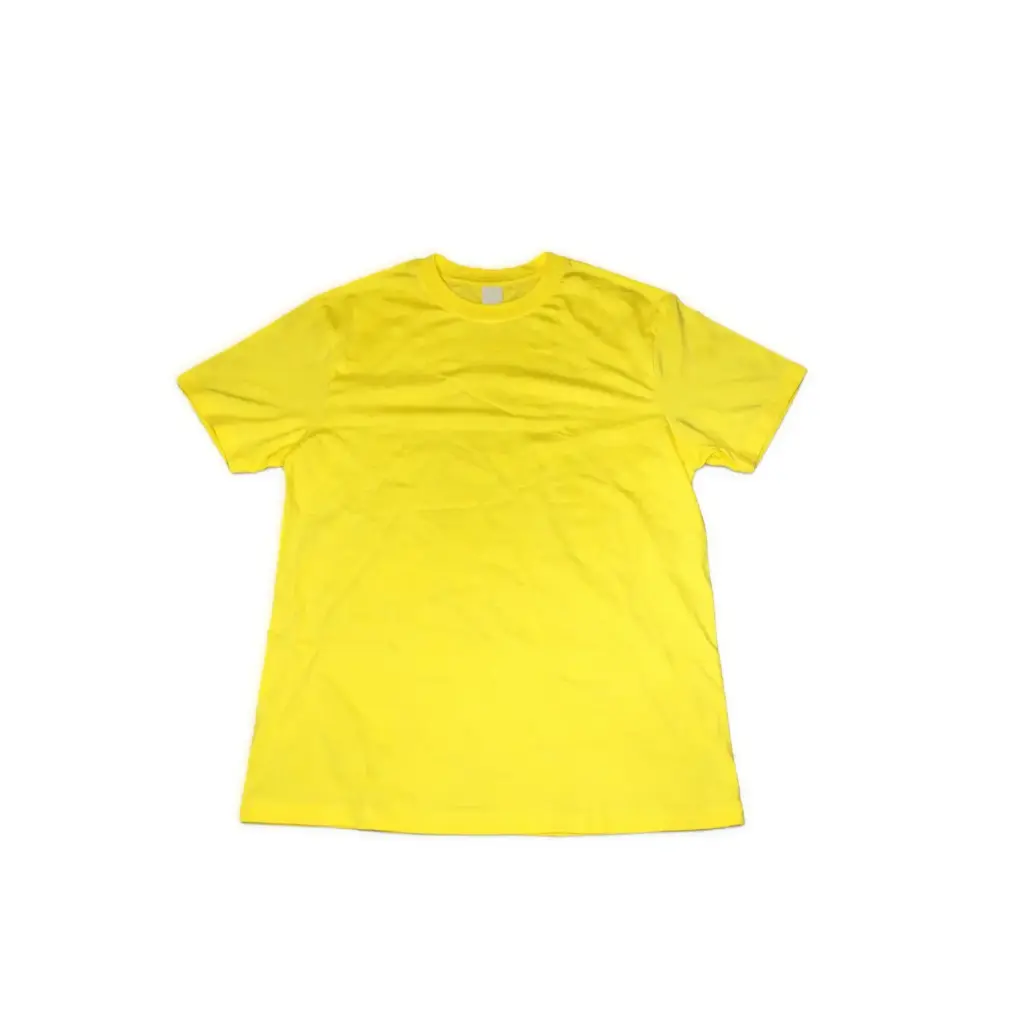 Essential Round Neck Tee (Bright Yellow)