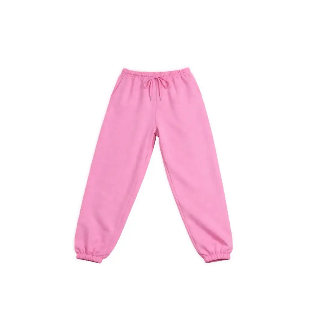 Blank Elastic Cuff Jogger – Pink