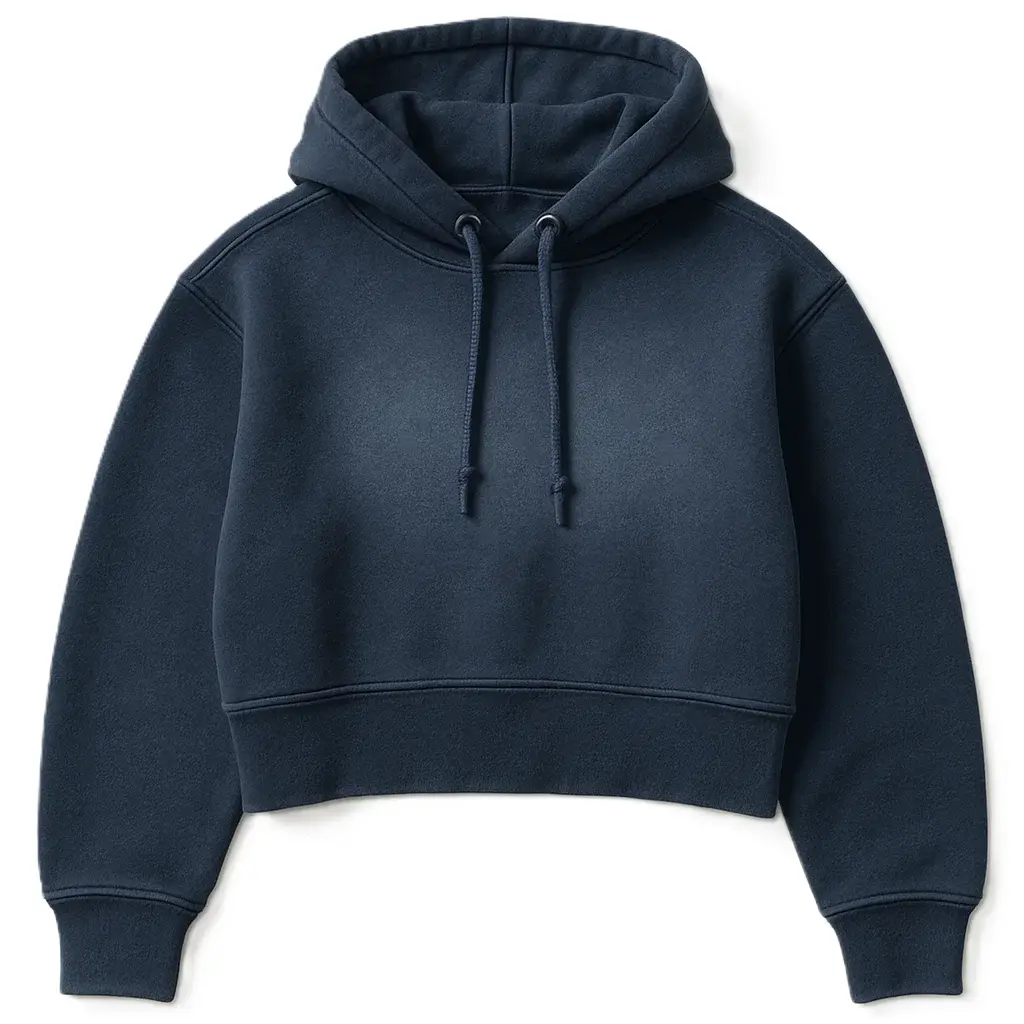 Washed Cropped Hoodie