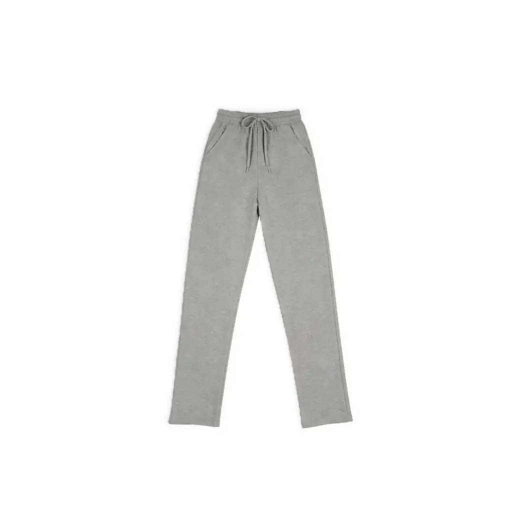 Slim Fit Drawstring Sweatpants (Heather Grey)