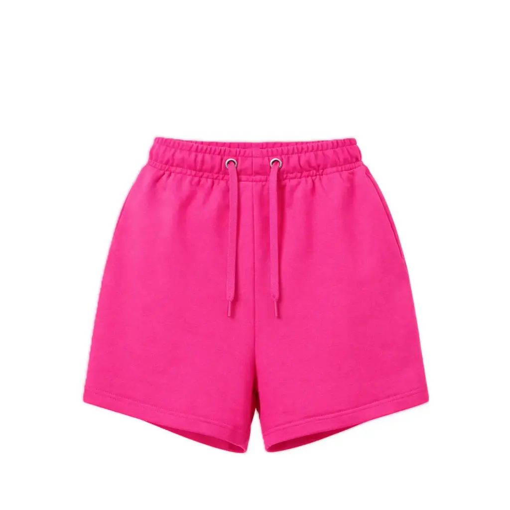 Bright Pink Fleece Shorts