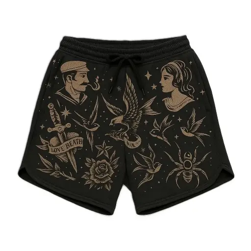 Printed Sweatshorts