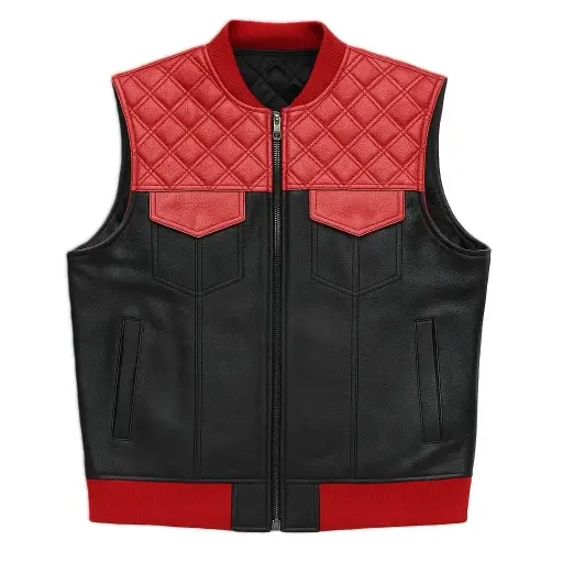 Two Tone Leather Vest