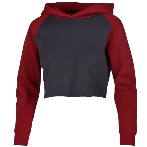 Two Tone Cropped Hoodie