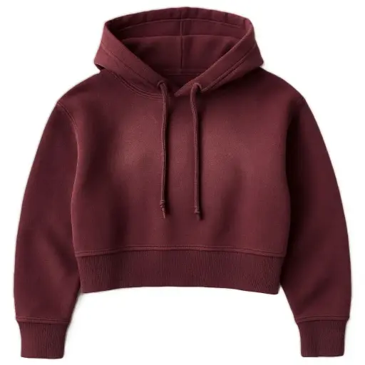 Washed Cropped Hoodie