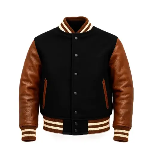 Brown/Black Varsity Jacket
