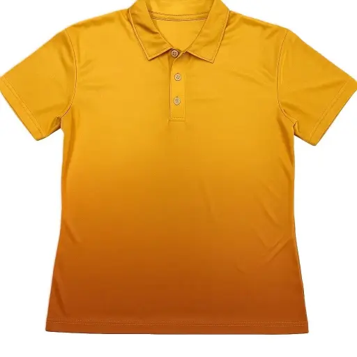 Ombre Polo Shirt – Golden Yellow