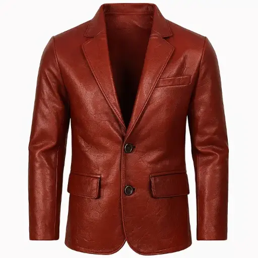 Leather Blazer Jacket – Customizable Classic Outerwear