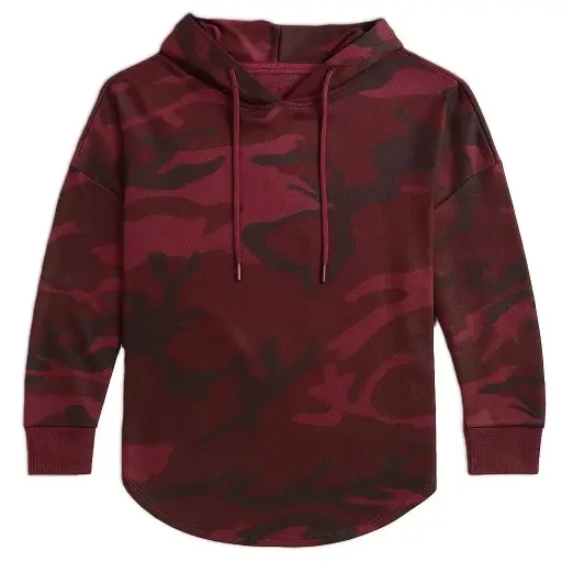 #BGC101 Burgundy Camo Hoodie