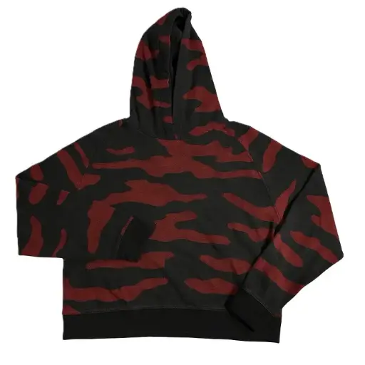 #BGC101 Burgundy Camo Hoodie