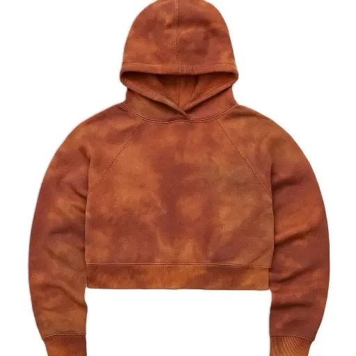 Tie-Dye Cropped Hoodie