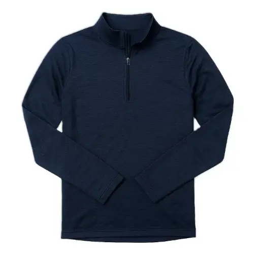 Quarter-Zip Pullover – Navy