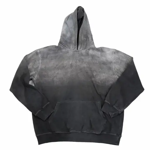 Acid Washed Hoodie(Black)