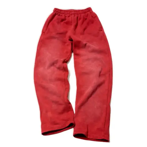 Sun Dyed Sweatpants (Red)