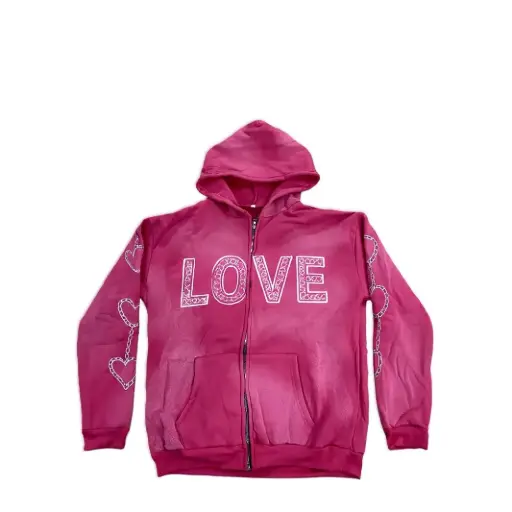 Custom Sun Faded Zip-up Hoodie