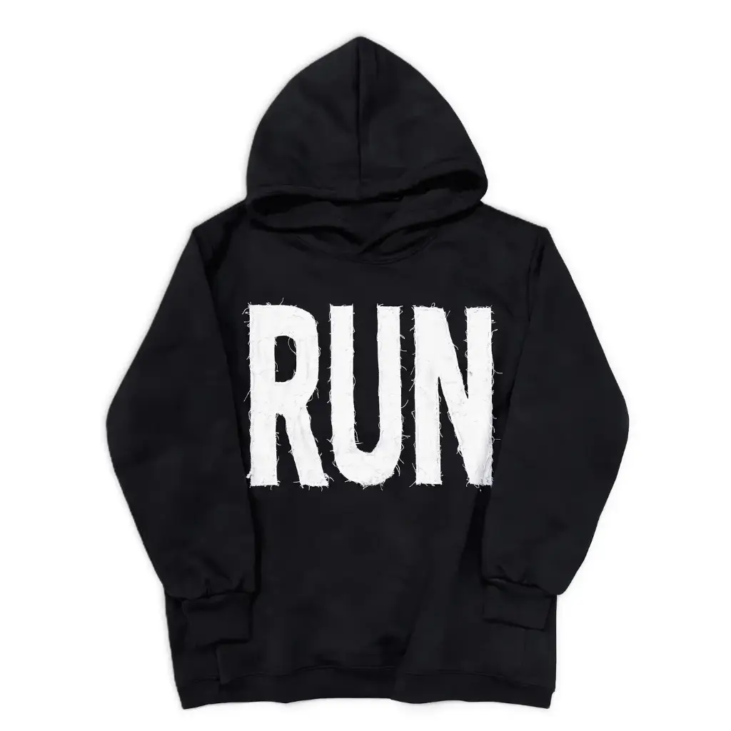 Custom Hoodie with Distressed Patch