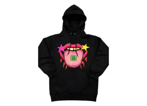 Star Lips Graphic Hoodie