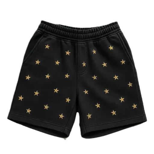 Star-embroidered Shorts
